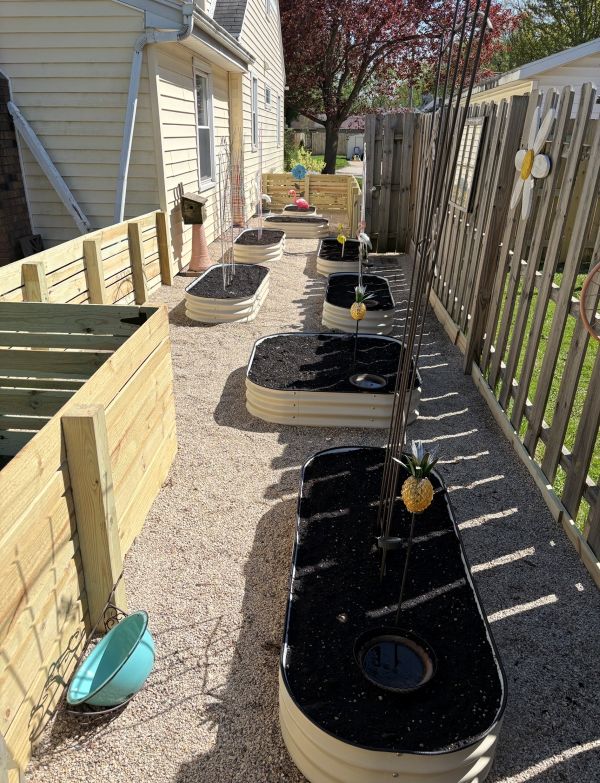 garden beds in containers
