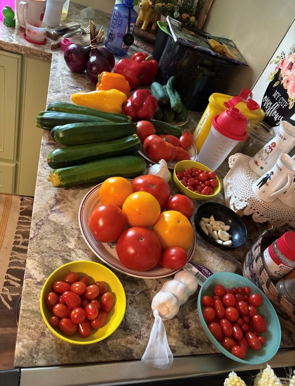 harvest from garden